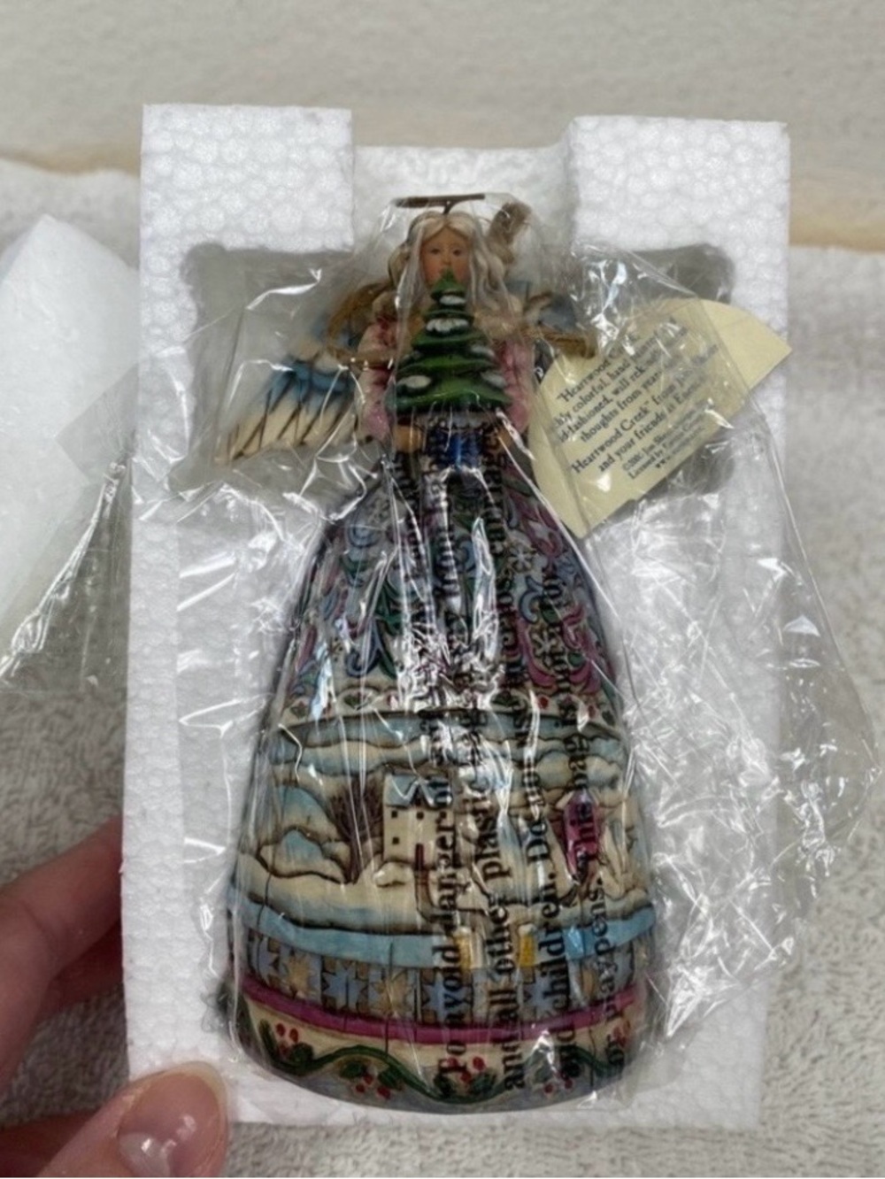 New Jim Shore 2006 Landscape Sleeps Four Seasons Angel Winter Figurine #4006723
